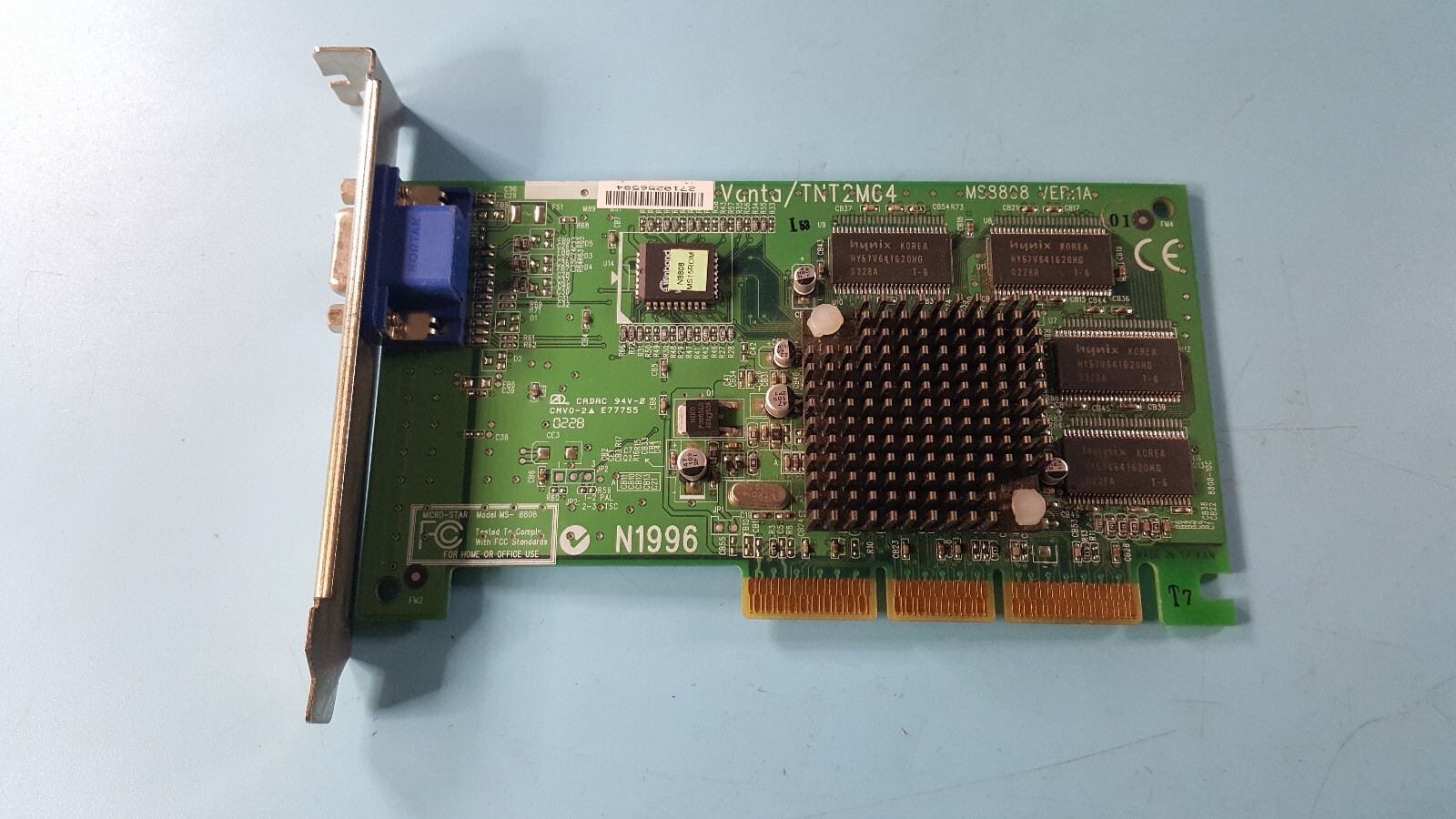 MSI Vanta/TNT2M64 MS-8808 VER:1A Graphics Card