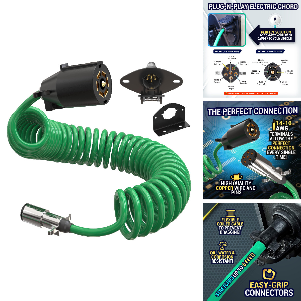 Latch.It 7 Pin To 6 Pin Trailer V2.0 7 Pins To 6 Pin Trailer Stretches Up To 6