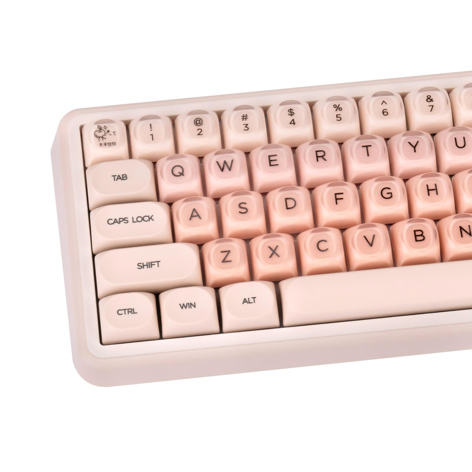 MOA Profile PBT Keycaps Jelly Foundation 136 Keys Cute Pink US Layout MX