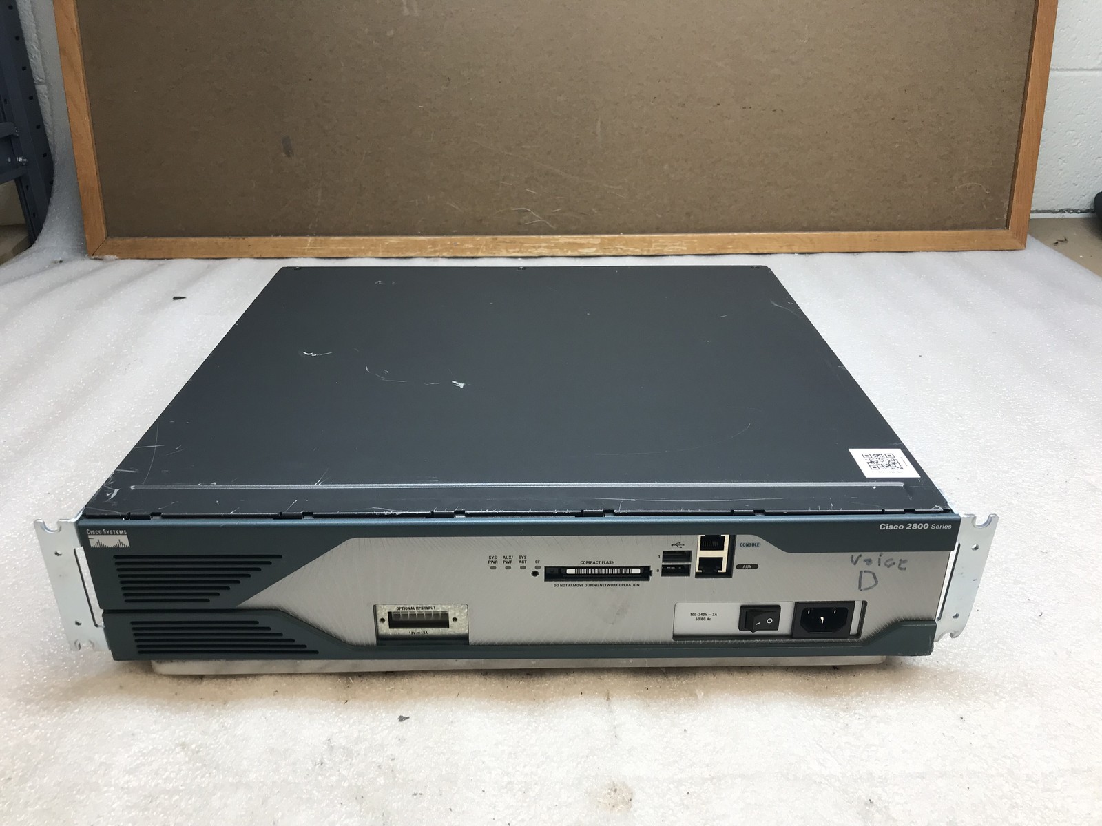 Cisco 2800 Series Cisco 2821 Integrated Services Router 62MB Flash w/ Power Cord