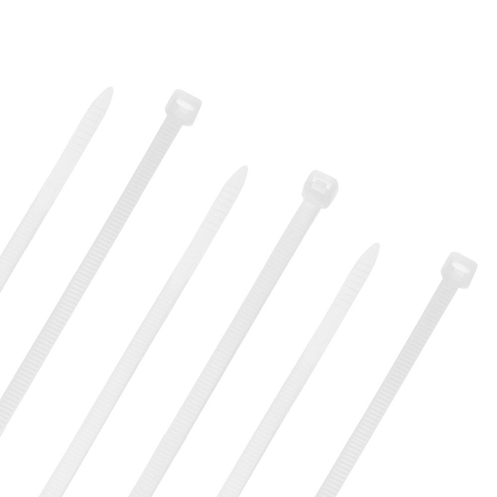 NavePoint 16 Inch Nylon White Cable Ties 120 Lbs  100 Pack