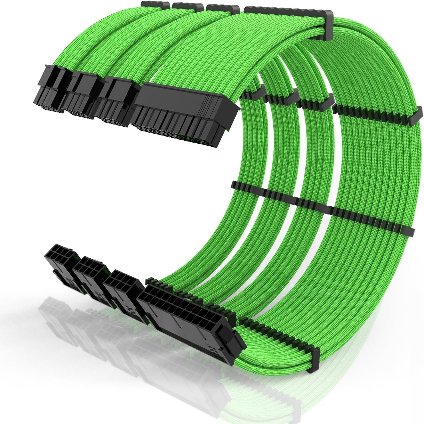 16AWG PSU Cable Extension Kit with Cable Combs,1X24Pin Atx/1X8Pin(4+4) Eps/2X8Pi
