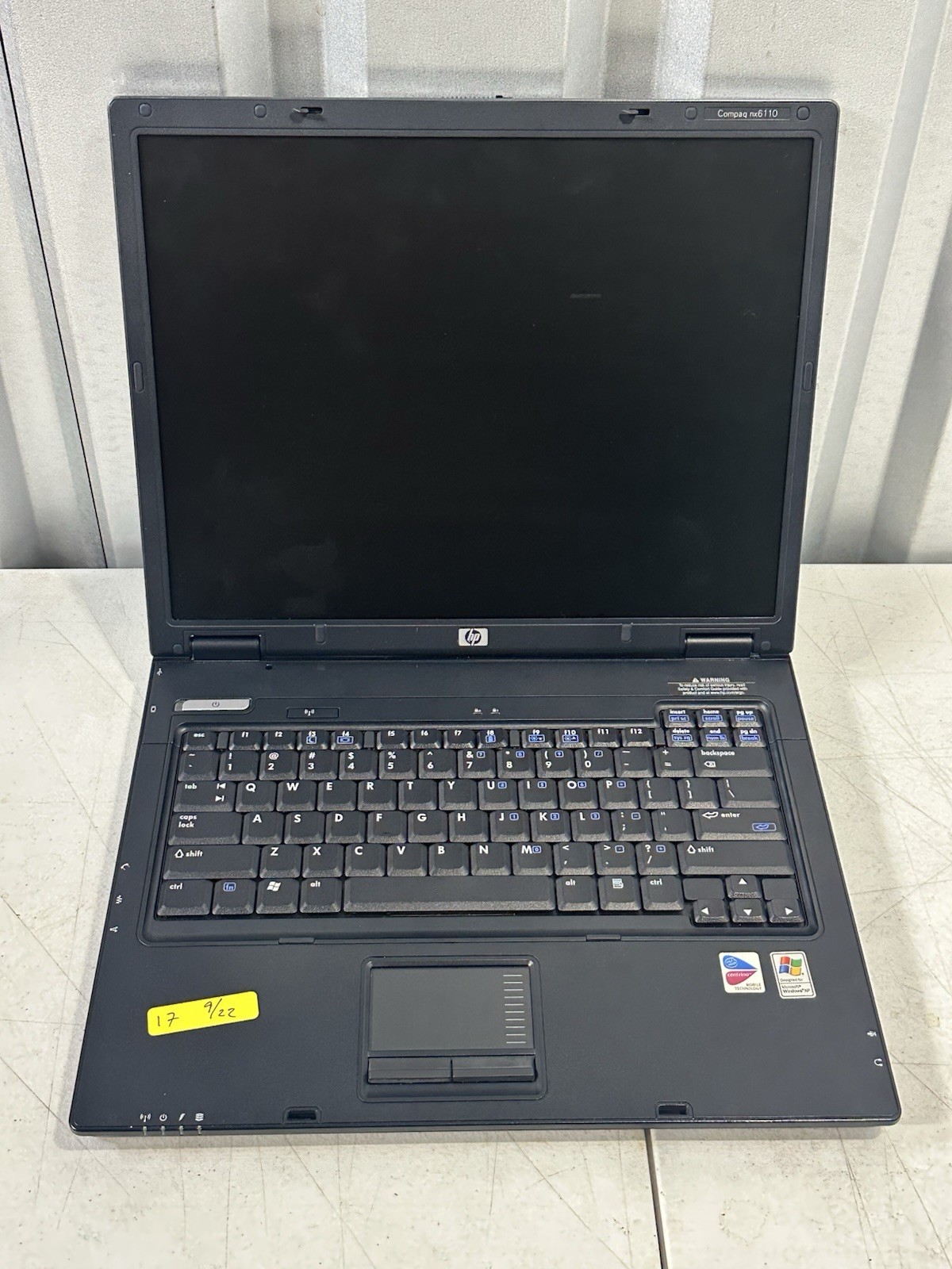 HP Compaq nx6110 Laptop Notebook PZ065UA Untested For Parts or Repair