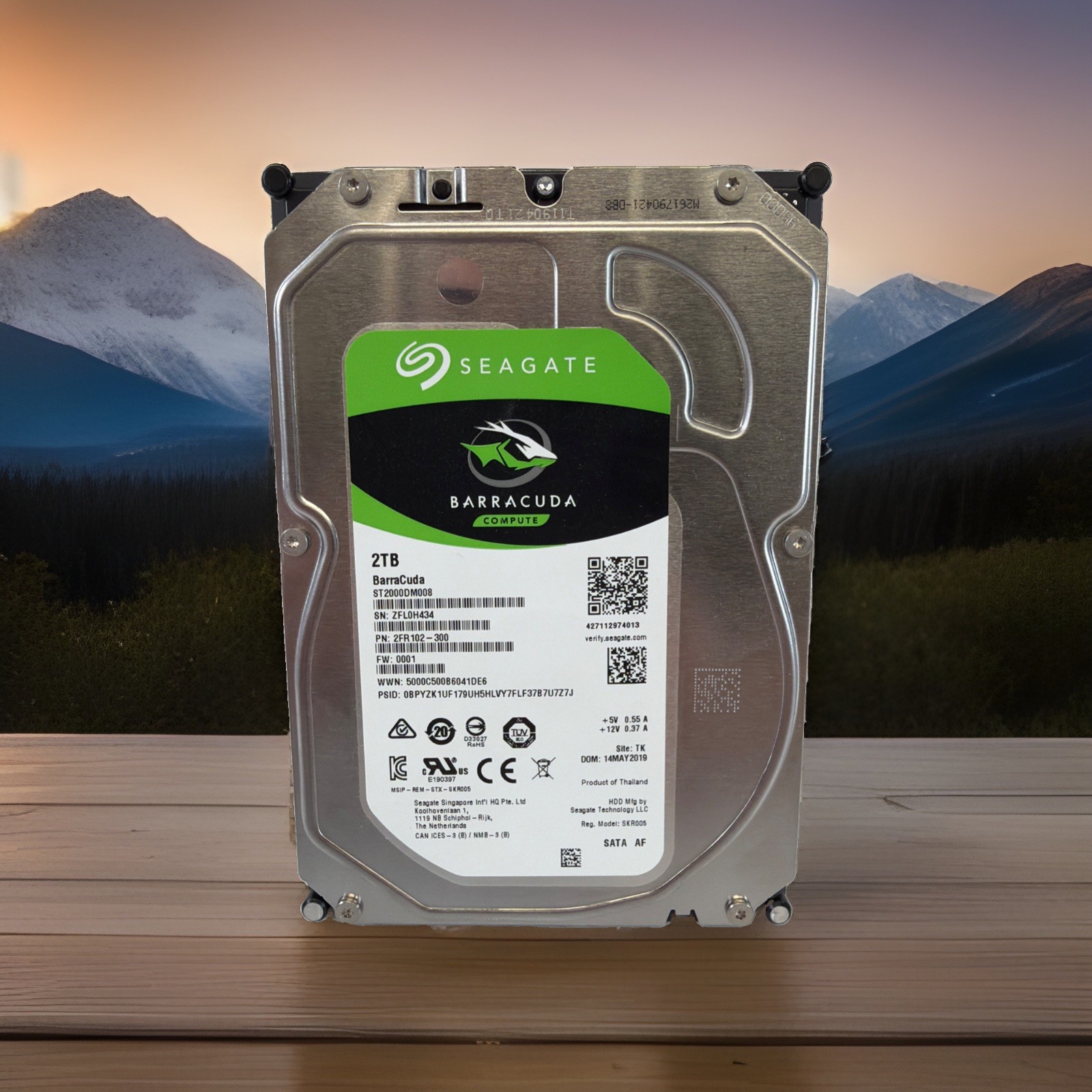 Seagate 2.5" Barracuda 2TB SATA III 6Gbps HDD ST2000DM008 - Crystal disk