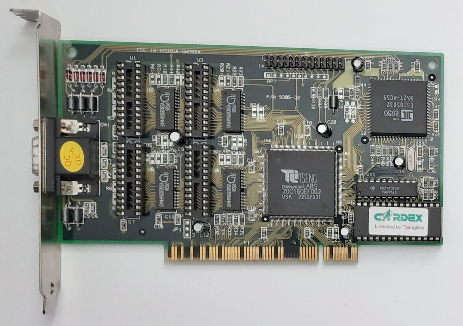 Gainward Cardex Challenger PCI Graphics Card (Tseng ET4000/W32p, 1MB, GW200A, 1995)