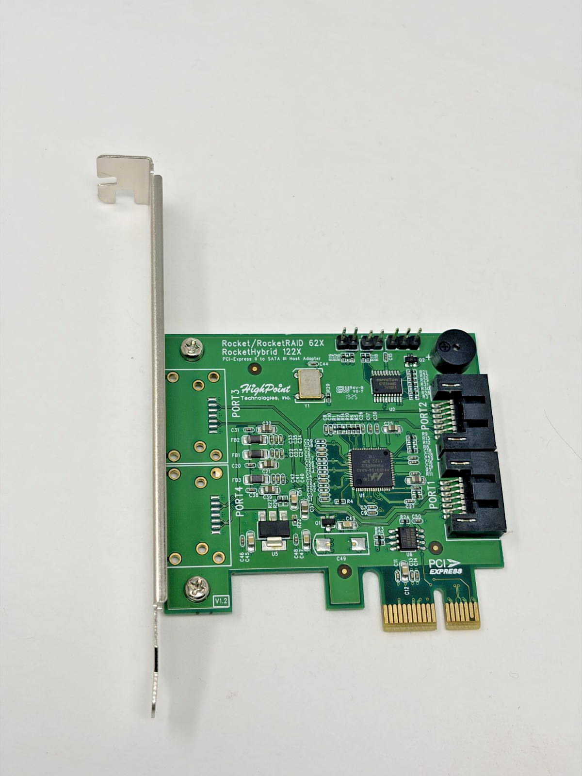 HighPoint Rocket/RocketRAID 62X RocketHybrid 122X Dual Port SATA IIIHost Adapter