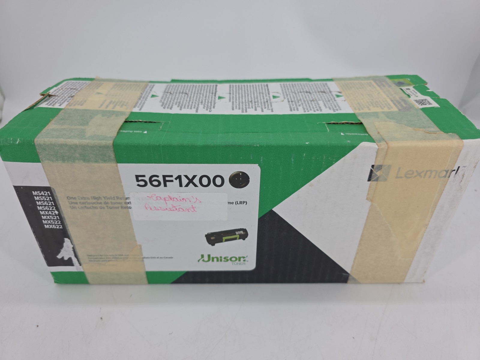 Lexmark 56F1X00 Extra High Yield Return Toner Cartridge - Black New Genuine   1A