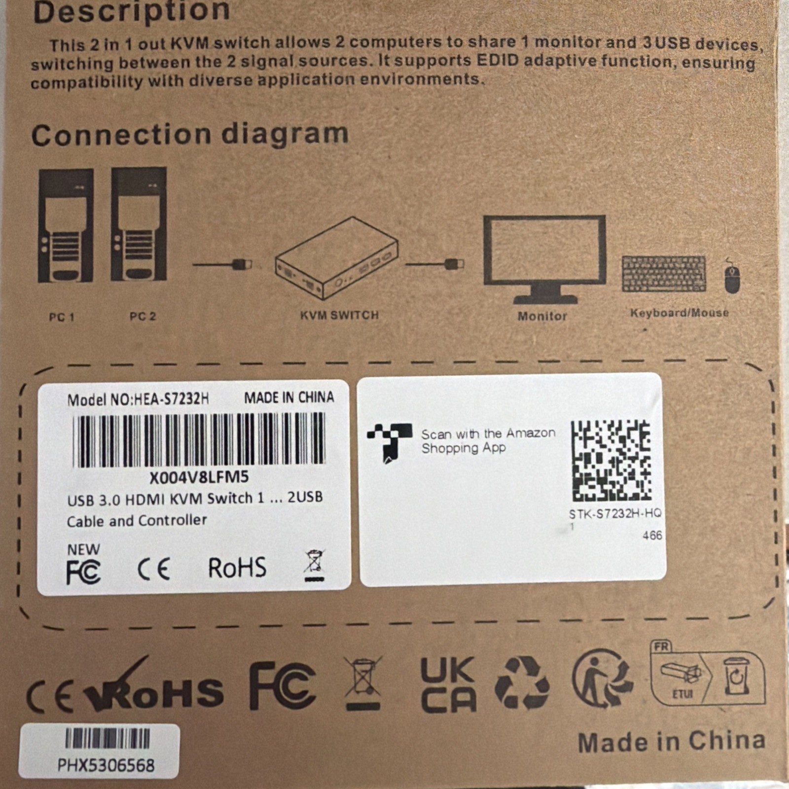 USB 3.0 2in2 Out 8K @60 Hz Kvm Switch GreathTek HDMI 2 Port KVM Switch