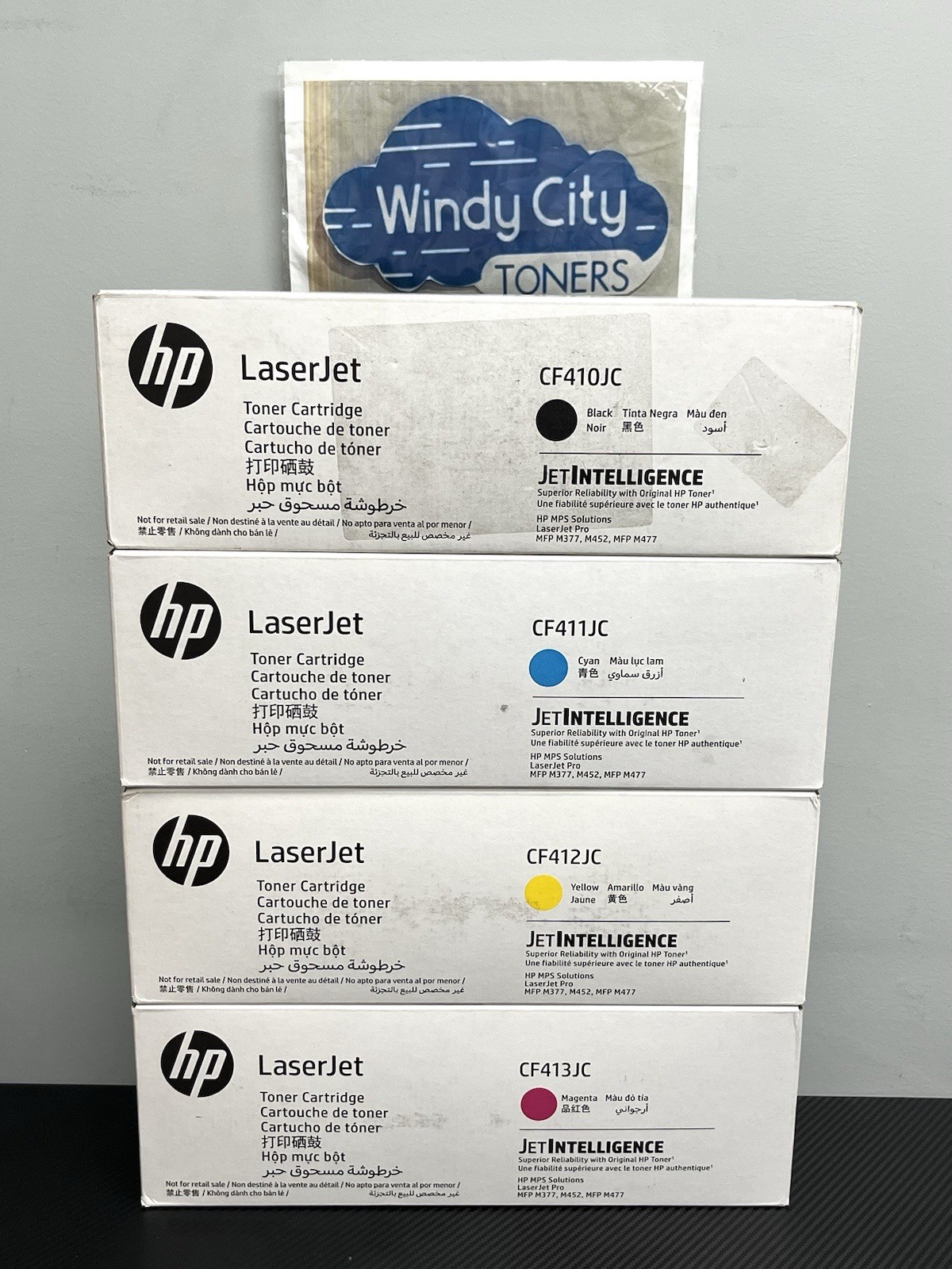 HP 410X CF410JC CF411JC CF412JC CF413JC KCYM Toner Set for LaserJet MFP M377 New