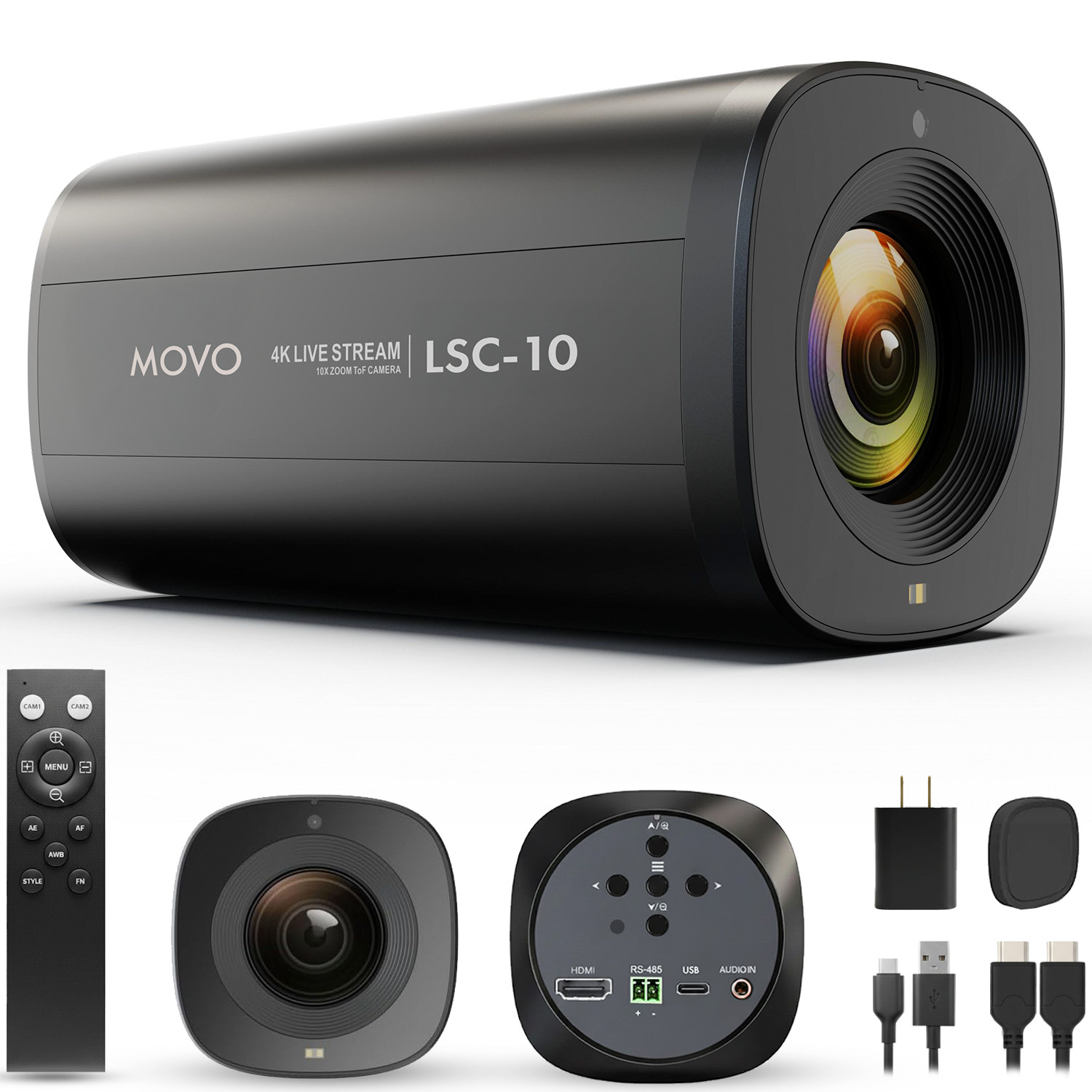 Movo LSC-10 4K Webcam For Podcasting & Streaming