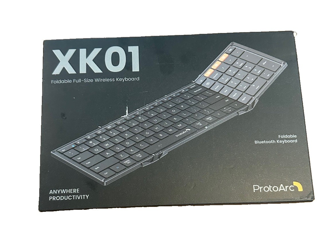 XK01 TP Folding Portable Keyboard Full ProtoArc Keyboard with Touchpad Free 📦
