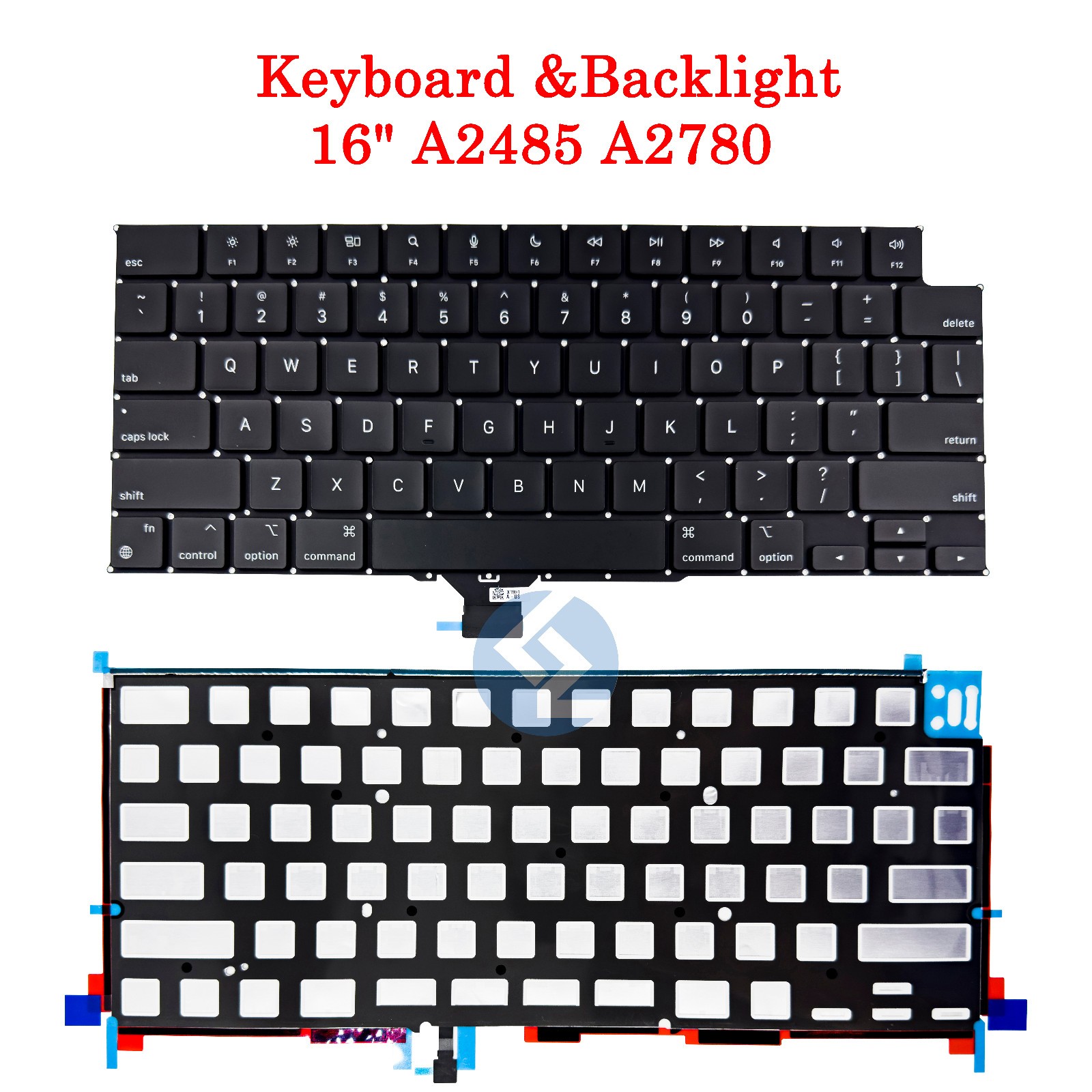 US Keyboard with Backlight Backlit for MacBook Pro 16" A2485 A2780 2021 2023