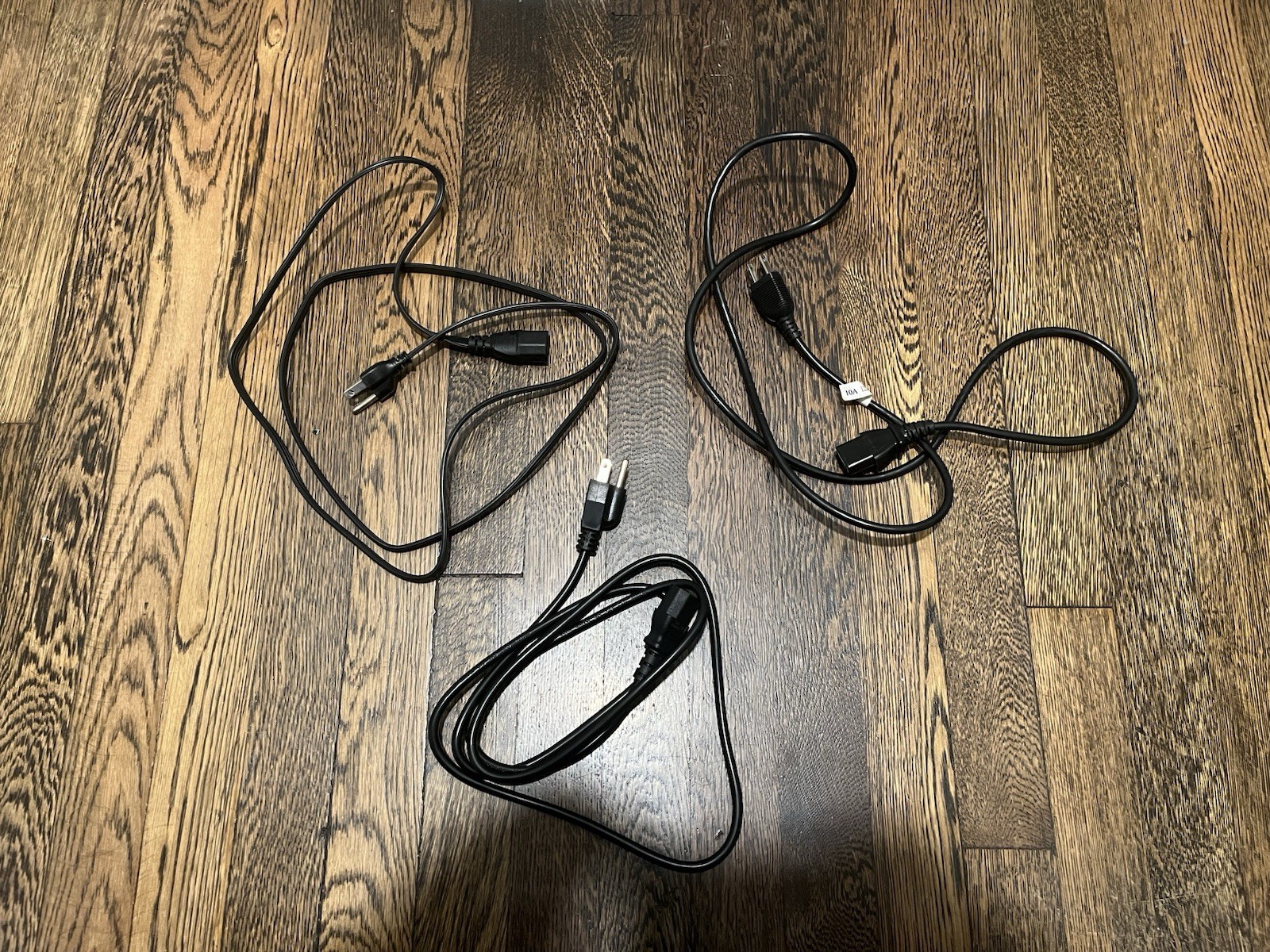 LOT OF 3 AC POWER CORDS 10 AMP/ 125 VOLT