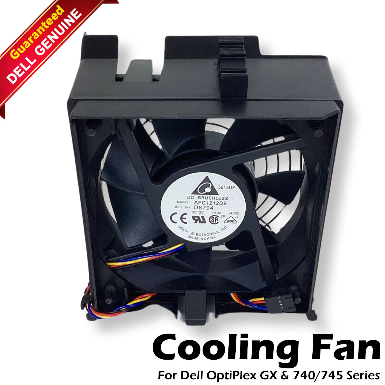 Genuine Dell OptiPlex GX 740 745 Heatsink Cooling Fan F406N HG738 D8794