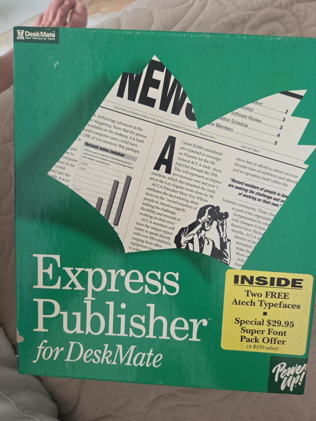 Express Publisher For Desk Mate Power Up For IBM PC 