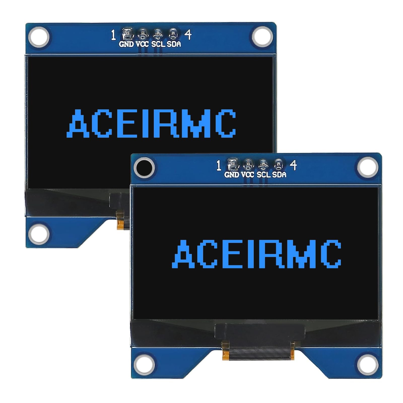 2 PCS Blue 1.54 Inch OLED Module 128x64 SSD1309 Driver IIC I2C STIM 324 Pin