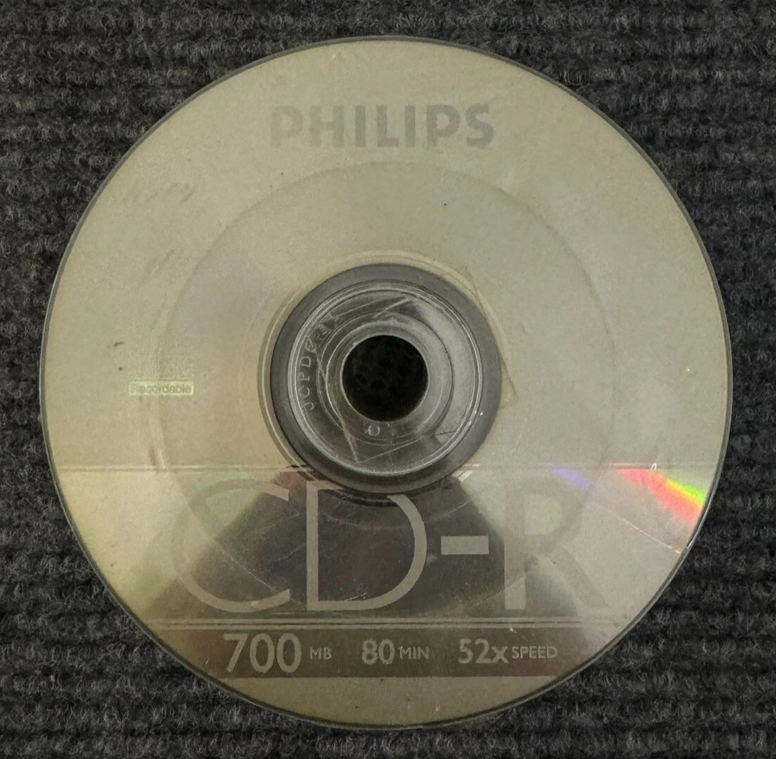10 PHILIPS Blank 52X CD-R CDR Branded Logo 700MB 80min Media Disc - NEW