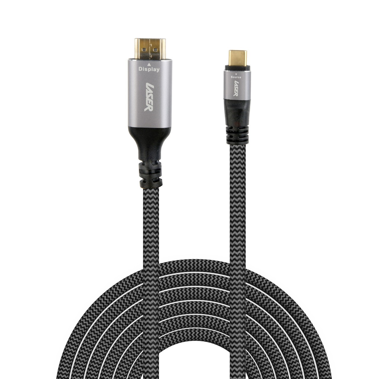 Laser 4K USB-C to HDMI Cable 2m - Braided Style