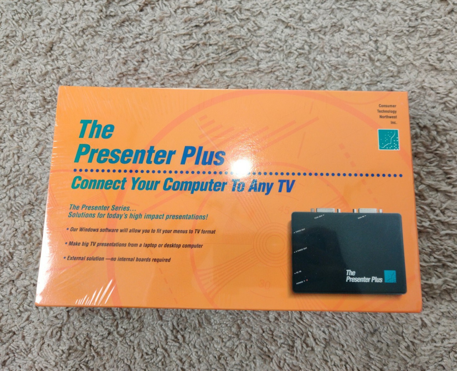 Vintage Presenter Plus PC to TV VGA Converter Consumer Technology NW w/ Power Su