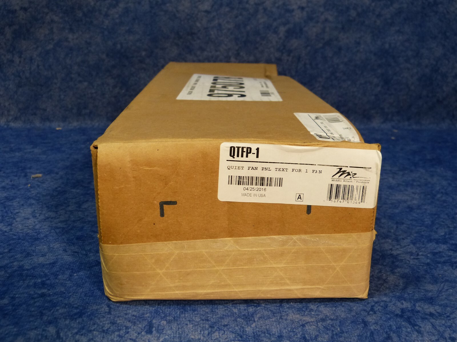 NEW Middle Atlantic QTFP-1 3RU FAN PANEL, 50 CFM, TEXTURED, 1 FAN (Q2)