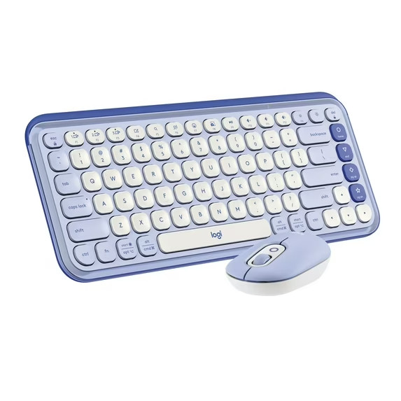 Logitech POP ICON KEYS Wireless Bluetooth Keyboard for Laptop Tablets PC – Lilac