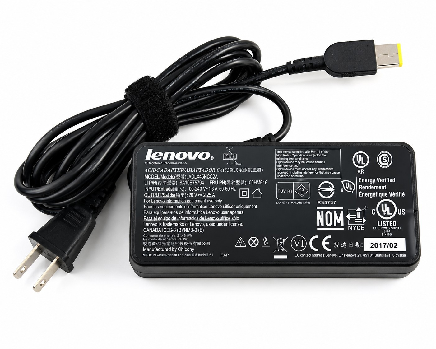 Tested Genuine Lenovo 45W AC Adapter ADLX45NCC2A 00HM616 Slim Tip Charger OEM