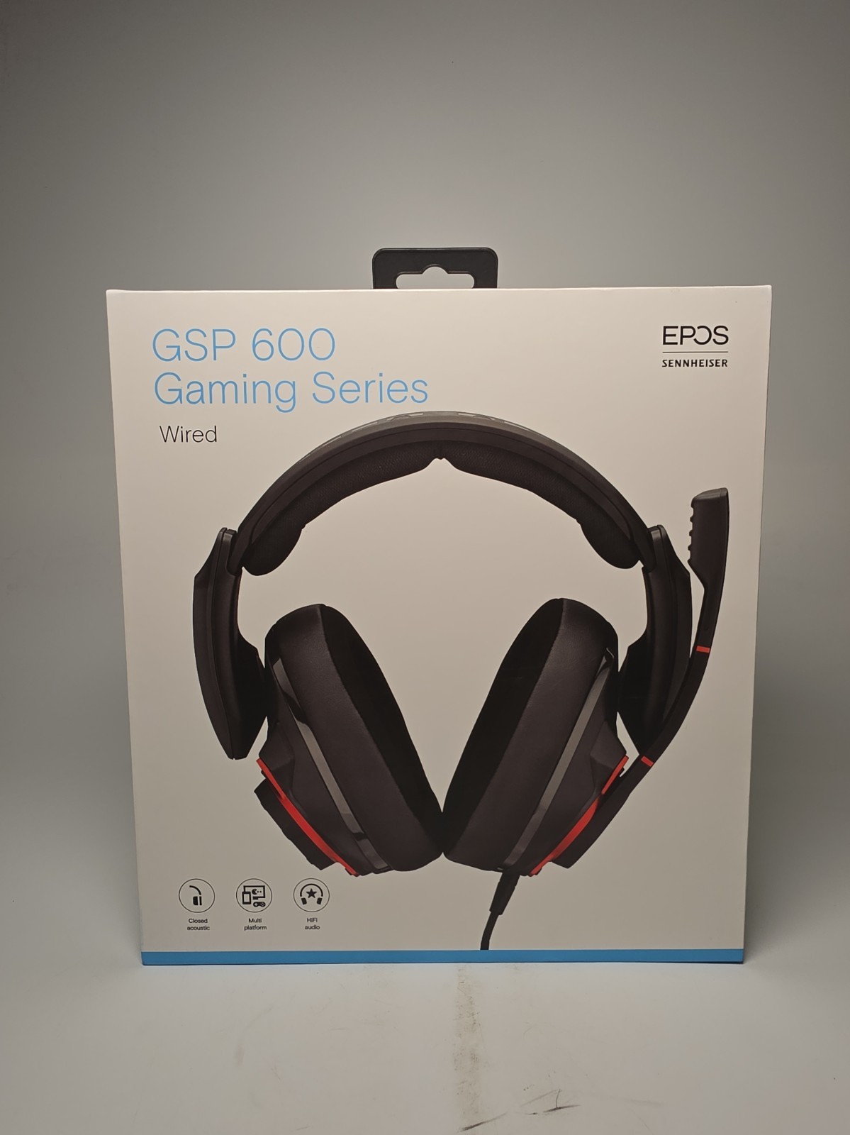EPOS I Sennheiser GSP 600 Wired Closed Acoustic Gaming Headset Noise-Cancelling