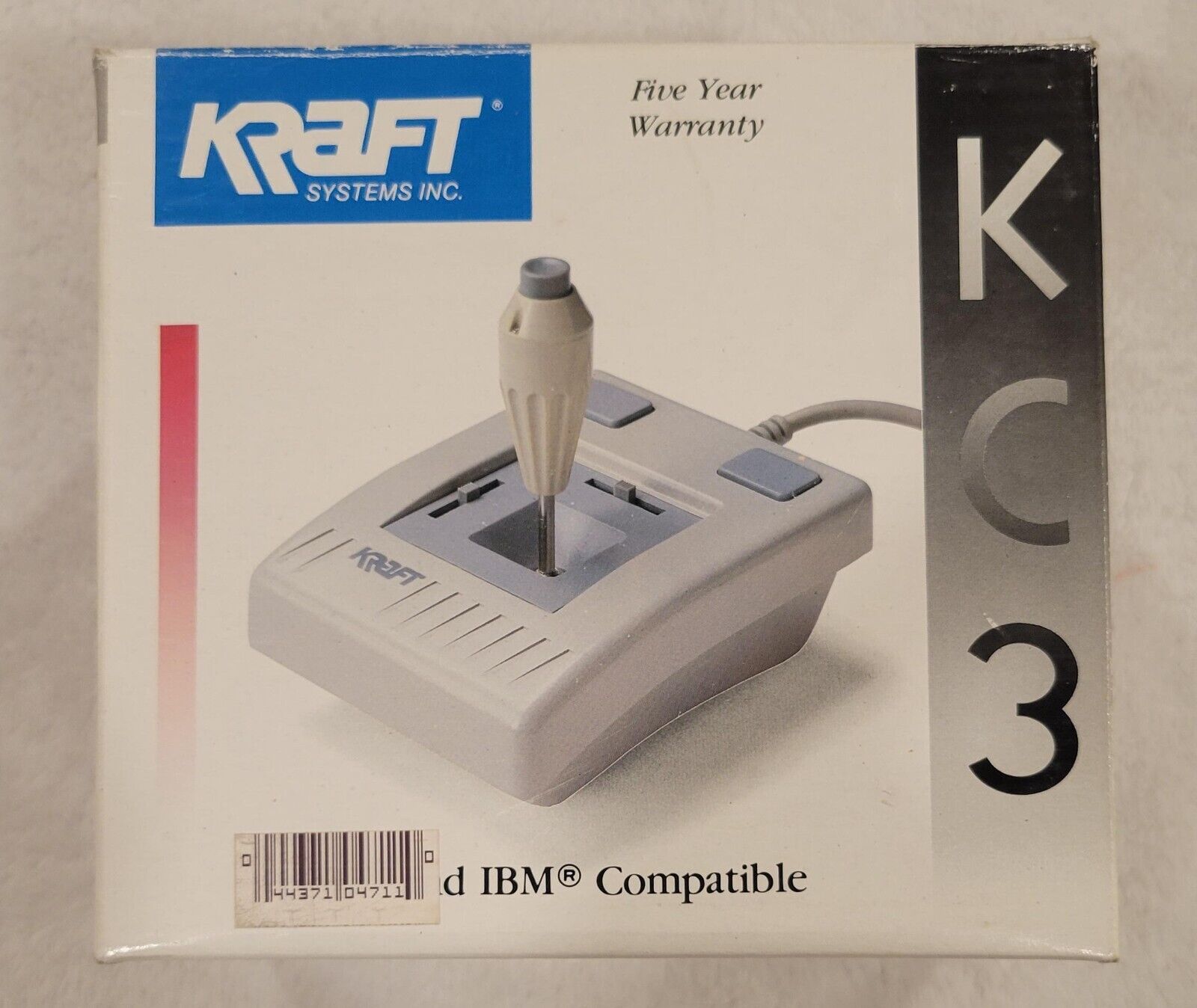 Kraft Systems KC 3 Apple II & IBM Precision Joystick, instructions+ BOX 