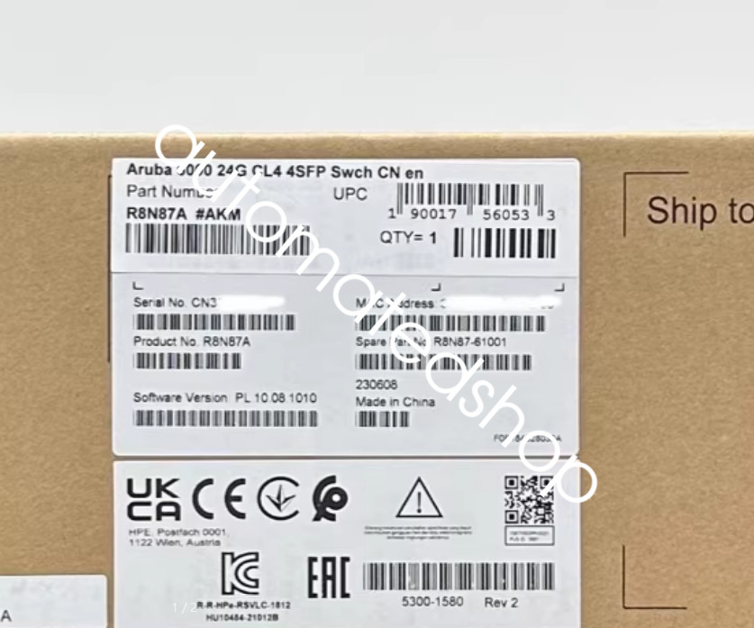 1PCS HPE Aruba Networking CX 6000 24G Class4 PoE 4SFP 370W SwitchR8N87A new