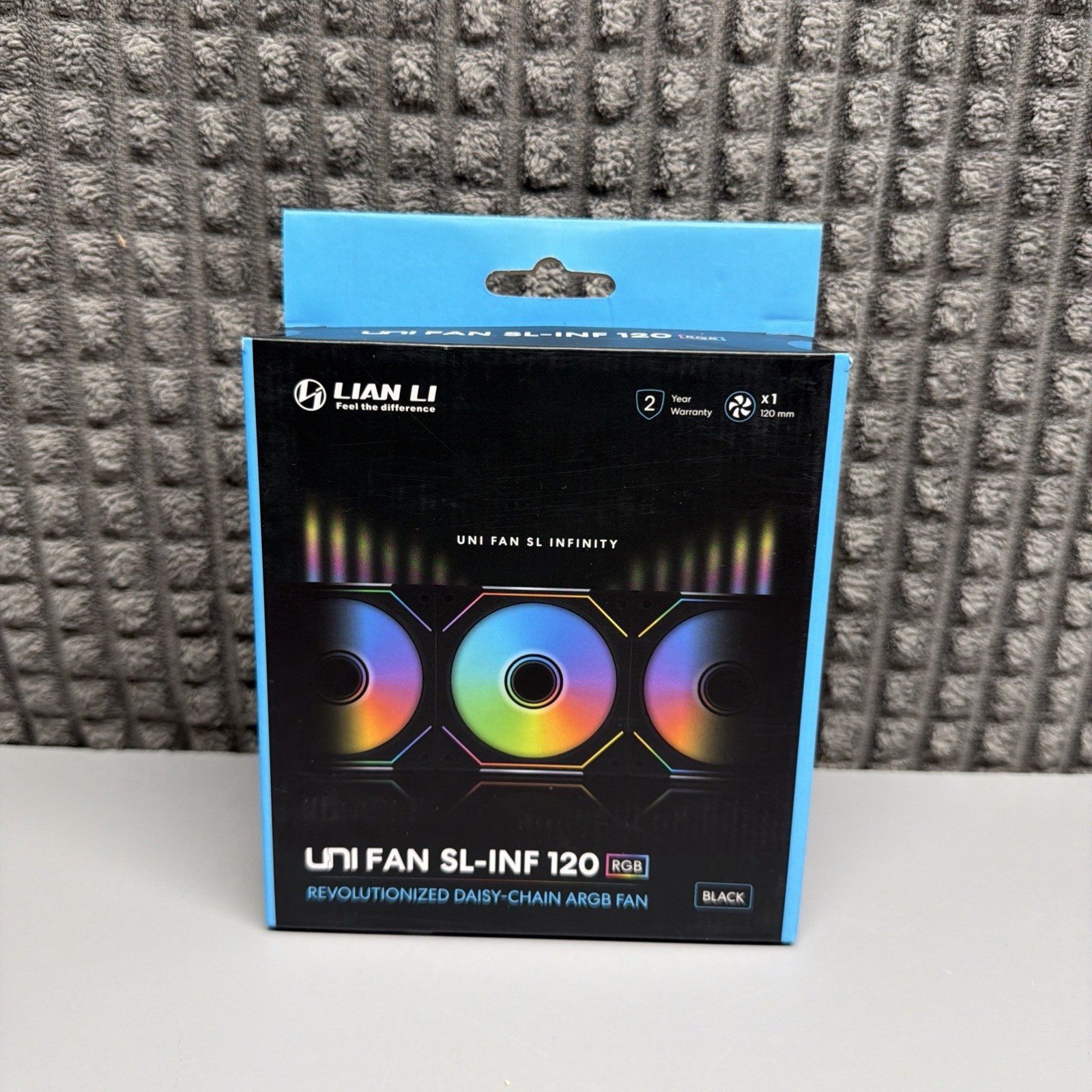Lian Li UNI Fan SL-INF 120 RGB Infinity Mirror ARGB Fan 120mm Black 1-Pack NEW 
