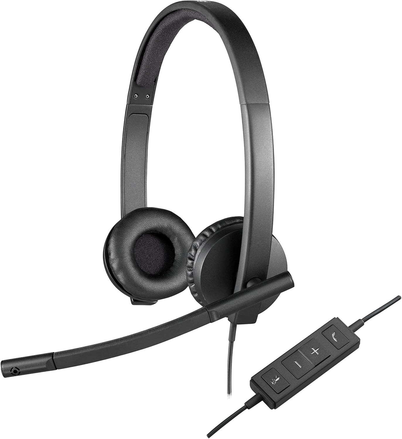 Logitech H570e Wired Headset Stereo Headphones Noise-Cancelling Microphone USB