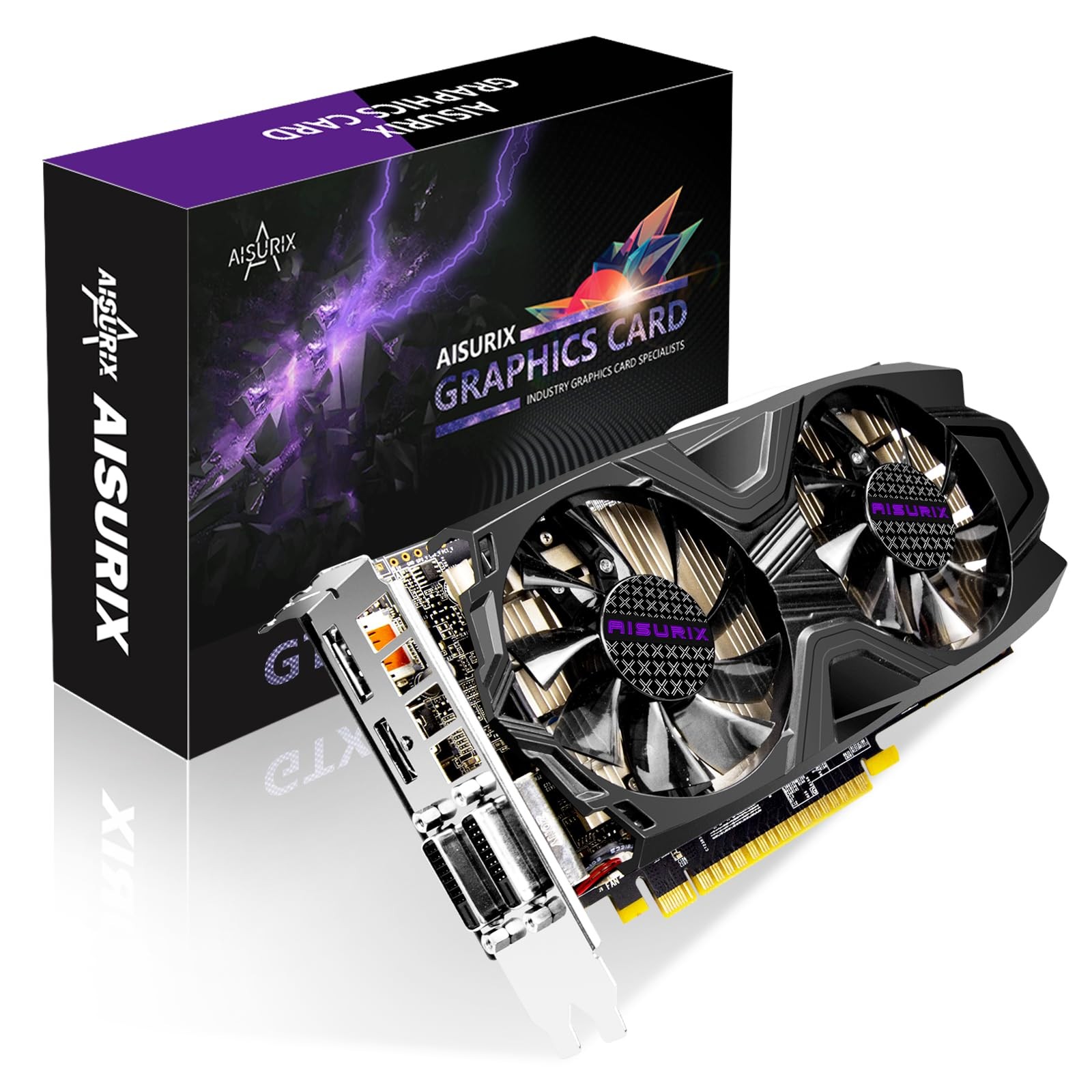 AISURIX GTX 1050 Ti 4G Graphics Card, 128 Bit GDDR5 PCI Express 3.0 Graphics...