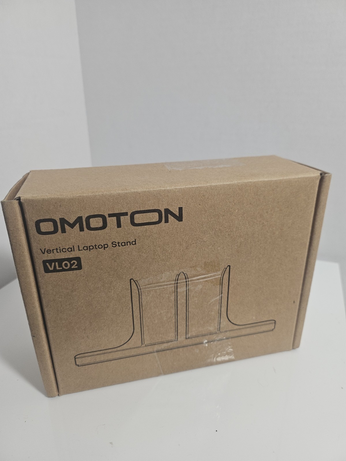 Omoton Vertical Double Laptop Stand Silver VL02