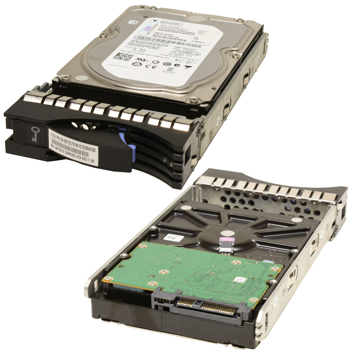 IBM 3TB 3.5 inch 7.2K SAS HotSwap Hard Drive 6Gb with Frame SED 00AR321 00AR418