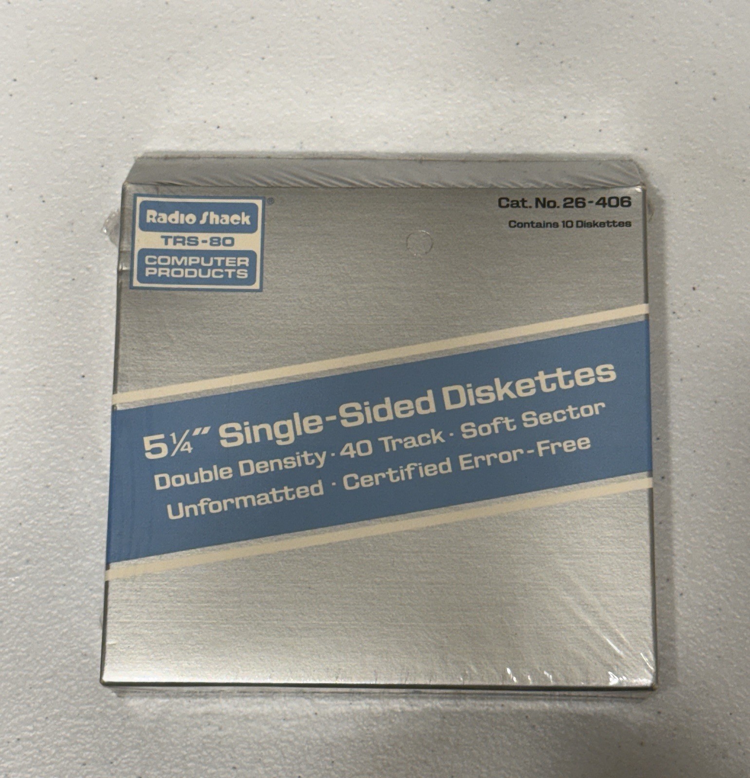 SEALED 10 Pack NOS Radio Shack Certified Diskettes for TRS-80