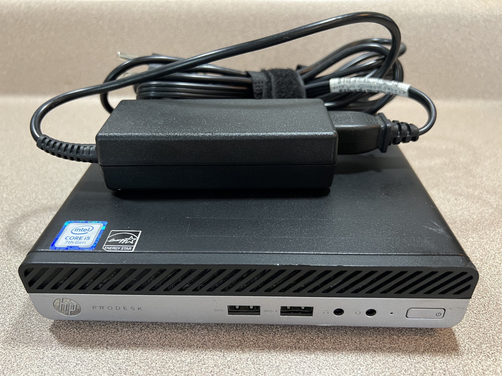 HP ProDesk 400 G3 Mini PC i5-7500T 8GB RAM 128GB SSD Win11 Pro includes AC Adapt