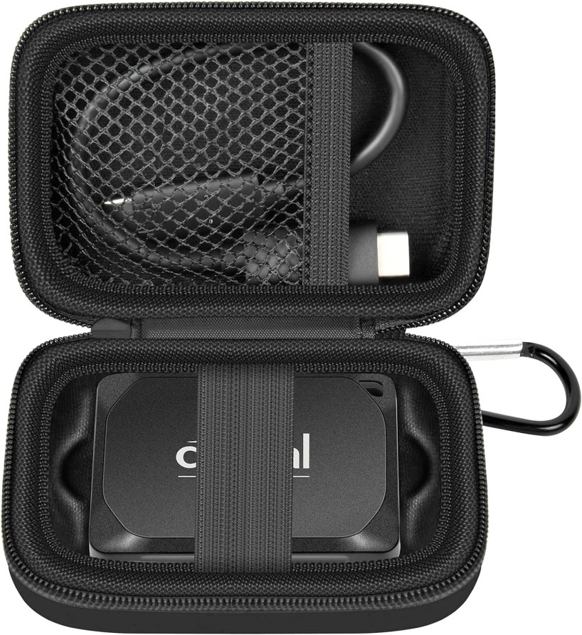 Carrying Case for Crucial X10 X9 Pro 4TB/2TB/1TB Portable SSD for Travel
