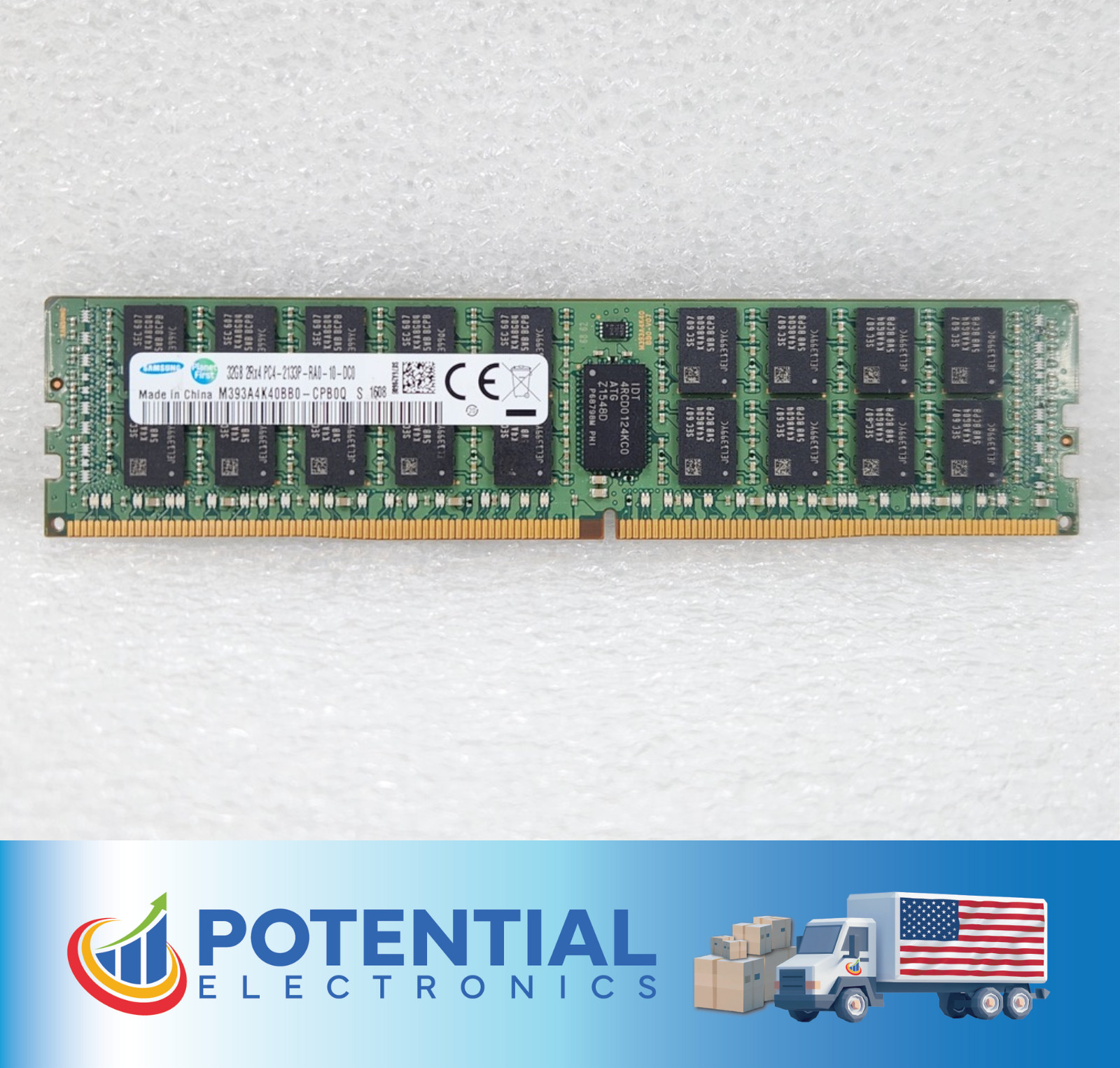 Samsung M393A4K40BB0-CPB 32GB (1x32GB) 2Rx4 PC4-2133P DDR4 Server Memory