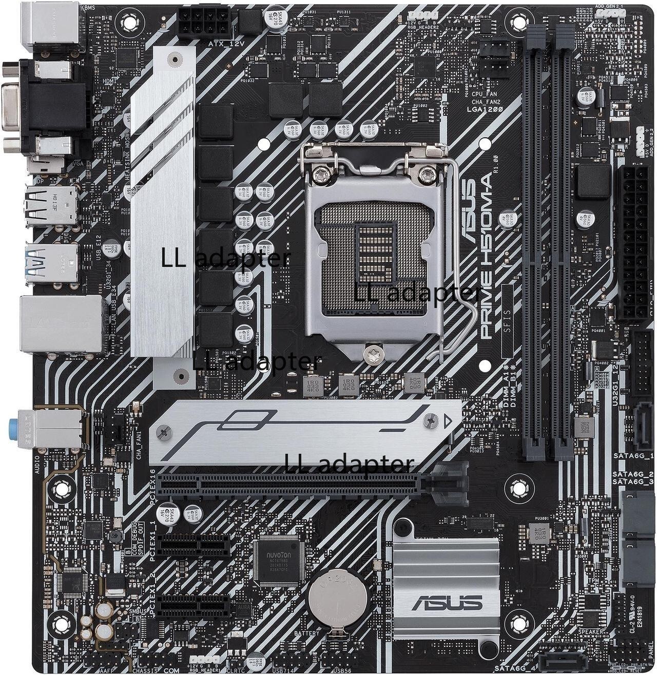 ASUS PRIME H510M-A/CSM LGA 1200 Intel H510 SATA 6Gb Micro ATX Intel Motherboard