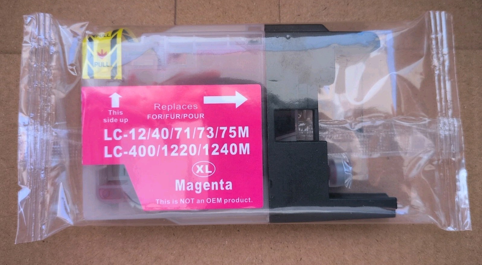 Unbrande New Ink Cartridge MAGENTA Brother LC-12/40/71/73/75M LC-400/1220/1240M
