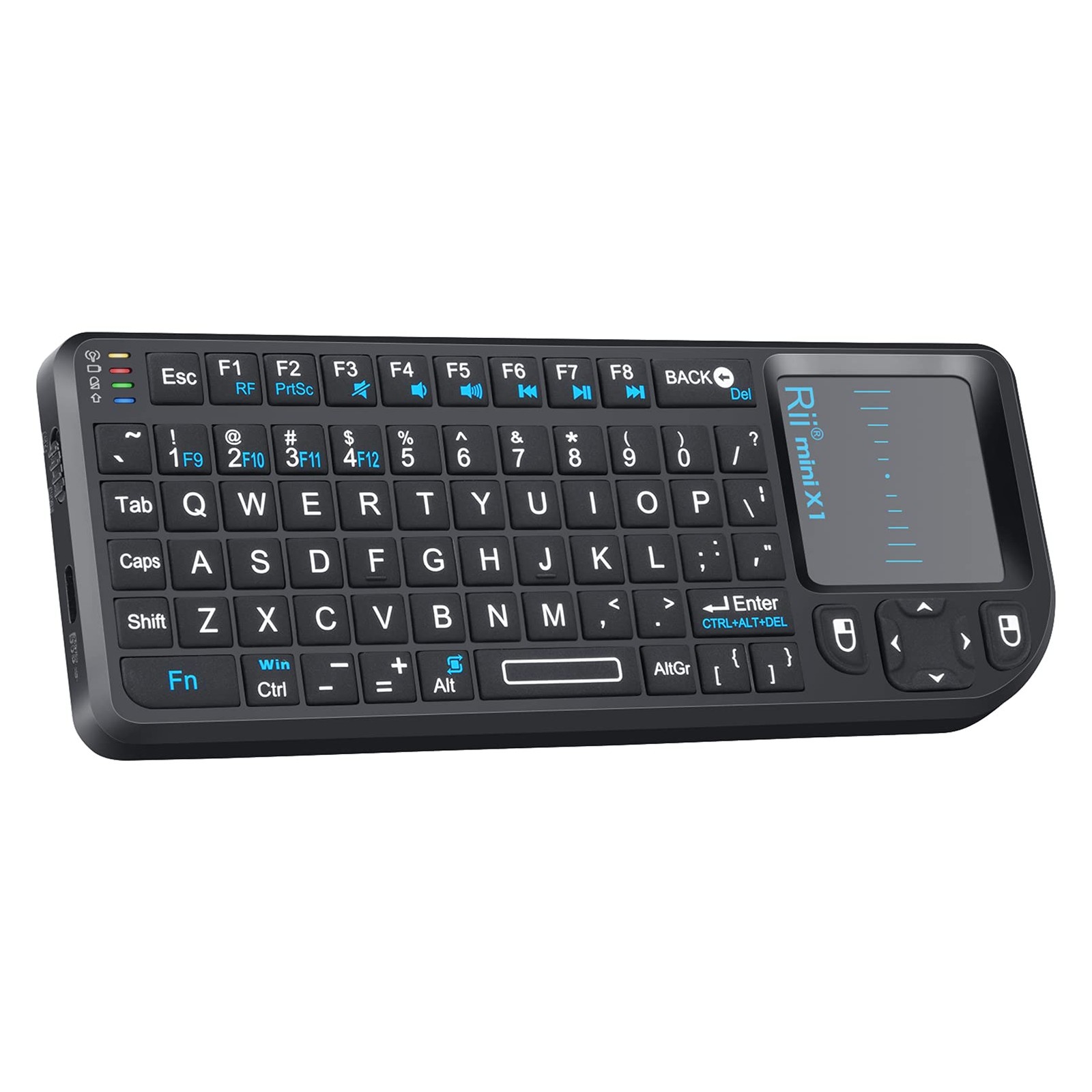 Rii 2.4G Mini Wireless Keyboard with Touchpad Mouse,Lightweight Portable Cont...