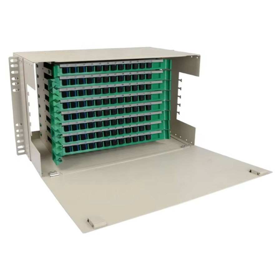 96 Core ODF 19" Fiber Optic Distribution Frame FTTH SC Rack Mount ODU FDF Case