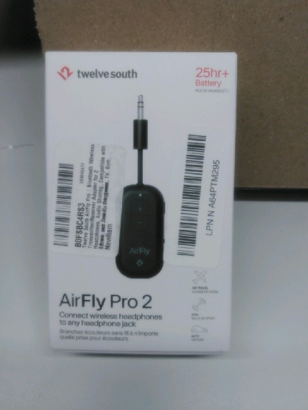 Twelve South AirFly Pro 2 Bluetooth Adapter Evergreen 3.5mm AUX for Cars, Boats