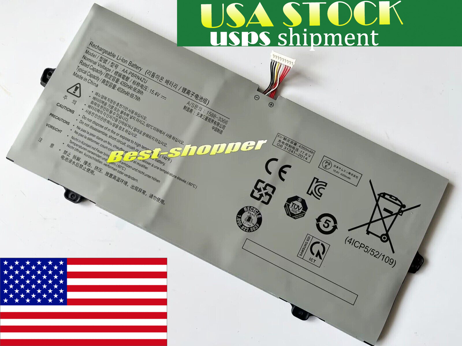 USA new Genuine AA-PBRN4ZU Battery Samsung Galaxy Book Flex 950QCG 930QCJ 930XCJ