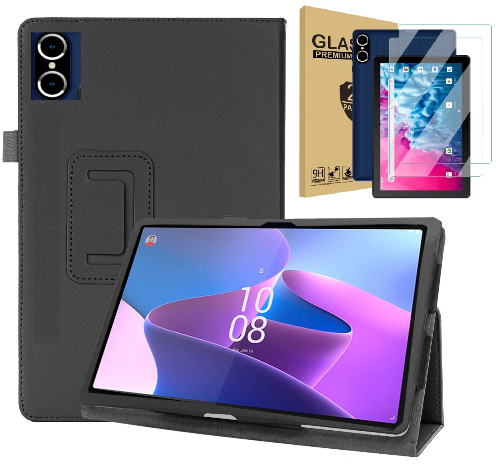 Vortex BTAB10 Case 10.1 inch Tablet Cover/ Vortex BTAB 10 Glass Screen Protector