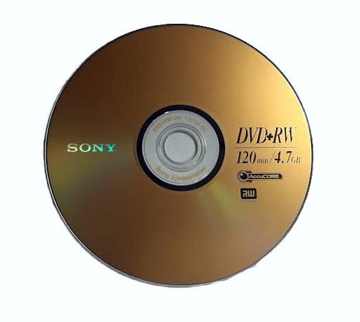 5 SONY Blank DVD+RW 4x Branded Logo 4.7GB Rewritable DVD Disc in Paper Sleeves