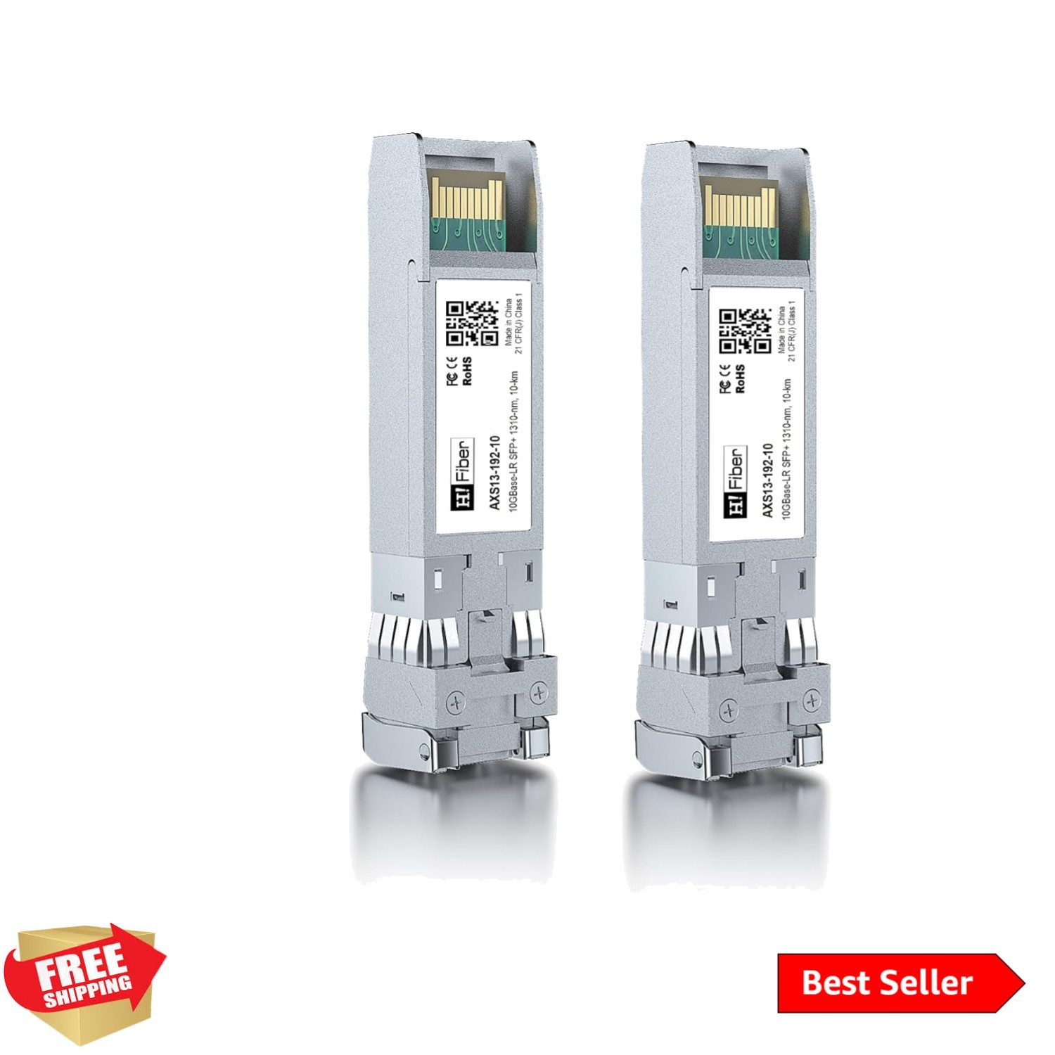Used HFiber 10G Single Mode SFP+ LC Module, 10GBase-LR Fiber ...