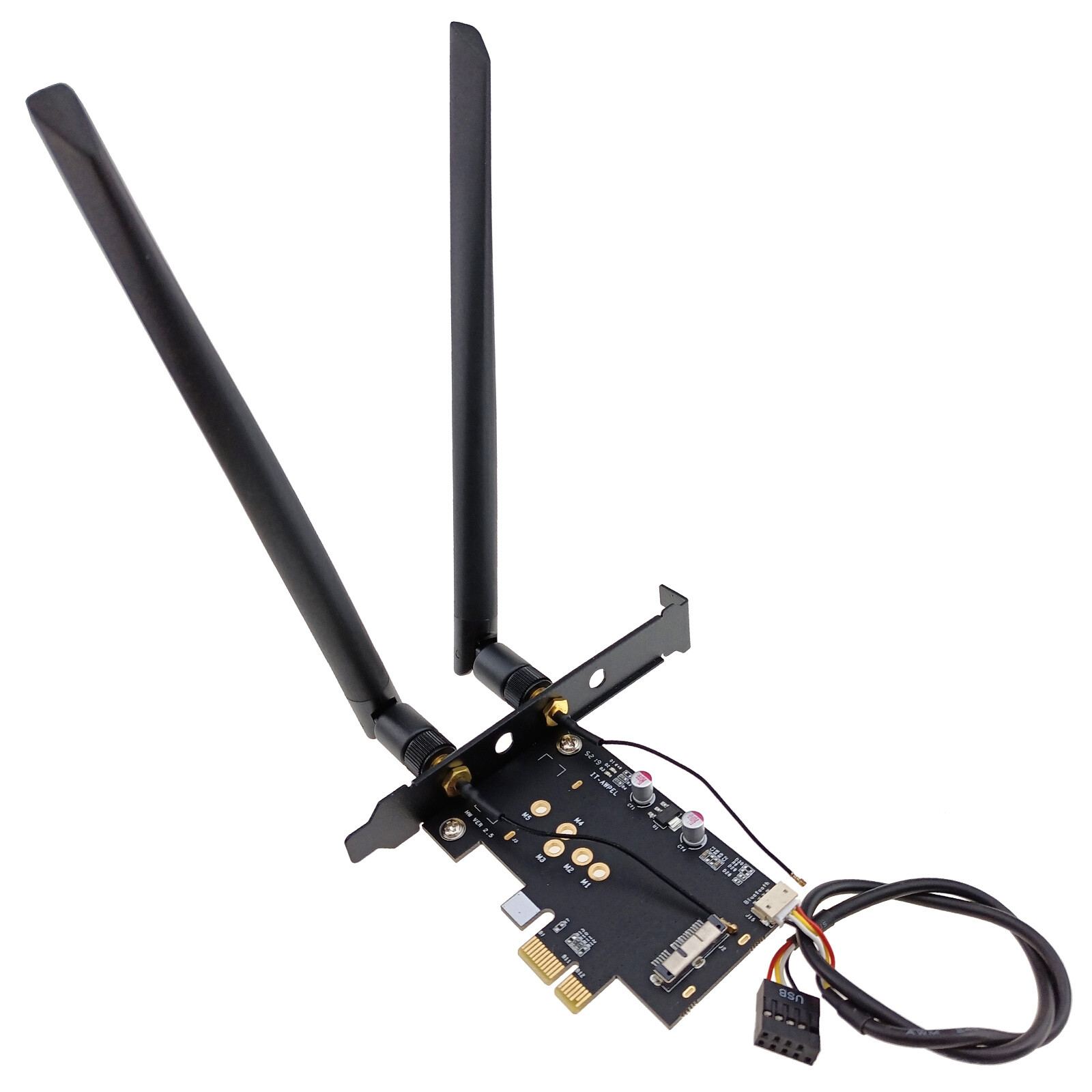 BCM94360CS2 943602CS to PCIe Adapter Dual Antenna Desktop PC WiFi Bluetooth Card