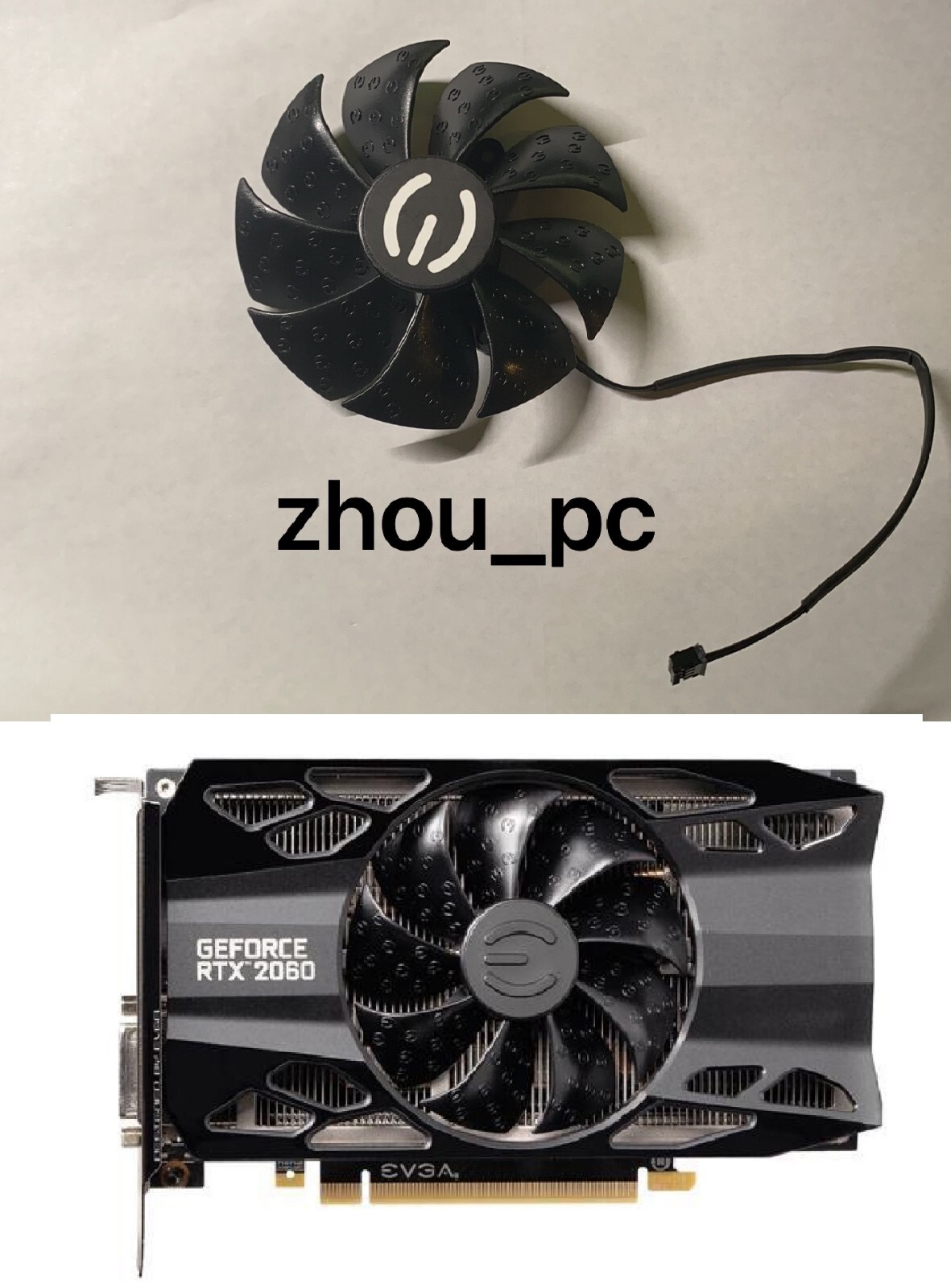 GPU Replacement cooler Cooling Fan For EVGA RTX 2060 xc GTX 1660ti 1660 1650