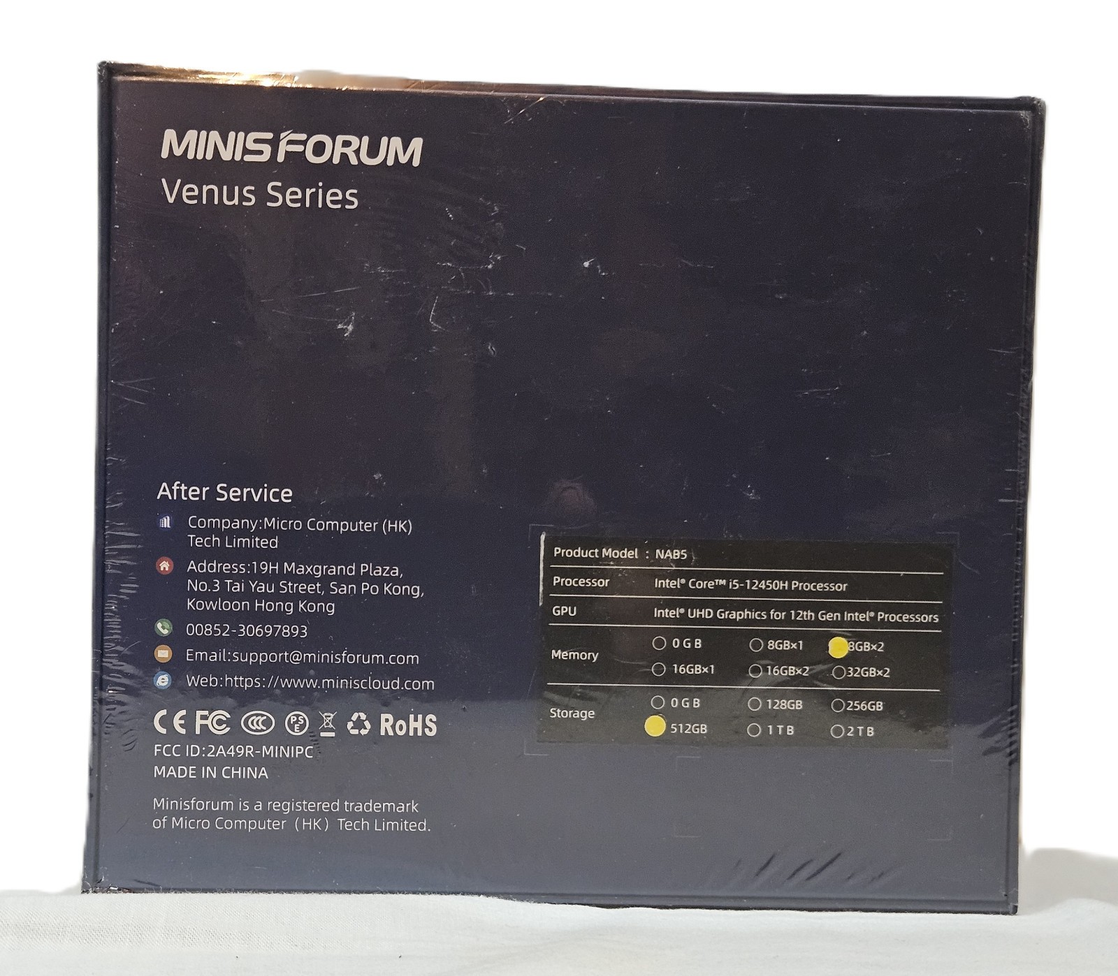 Minis Forum Venus Series NAB5 i5-12450H Processor GPU UHD Graphics for 12th Gen